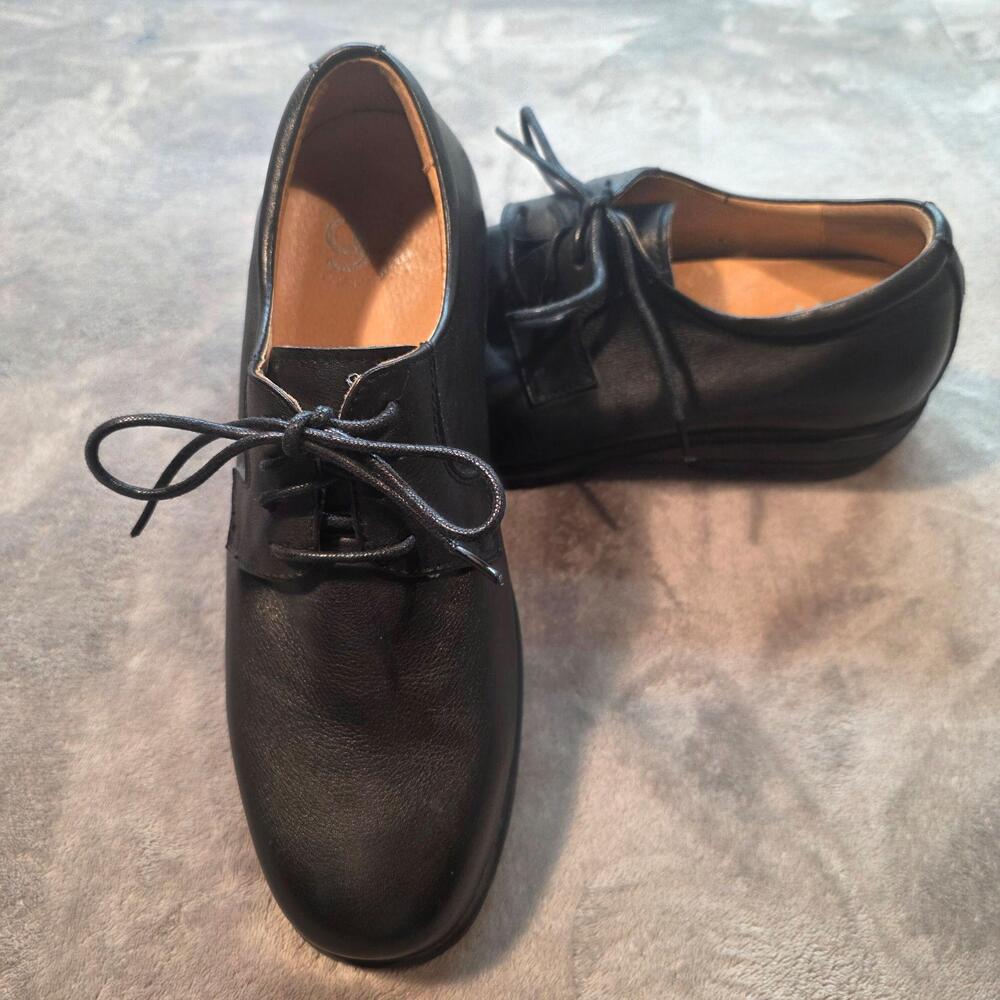 Gravity Defyer Dress Shoes Mens 10.5 Black Leather Comfort Derby Lace Up